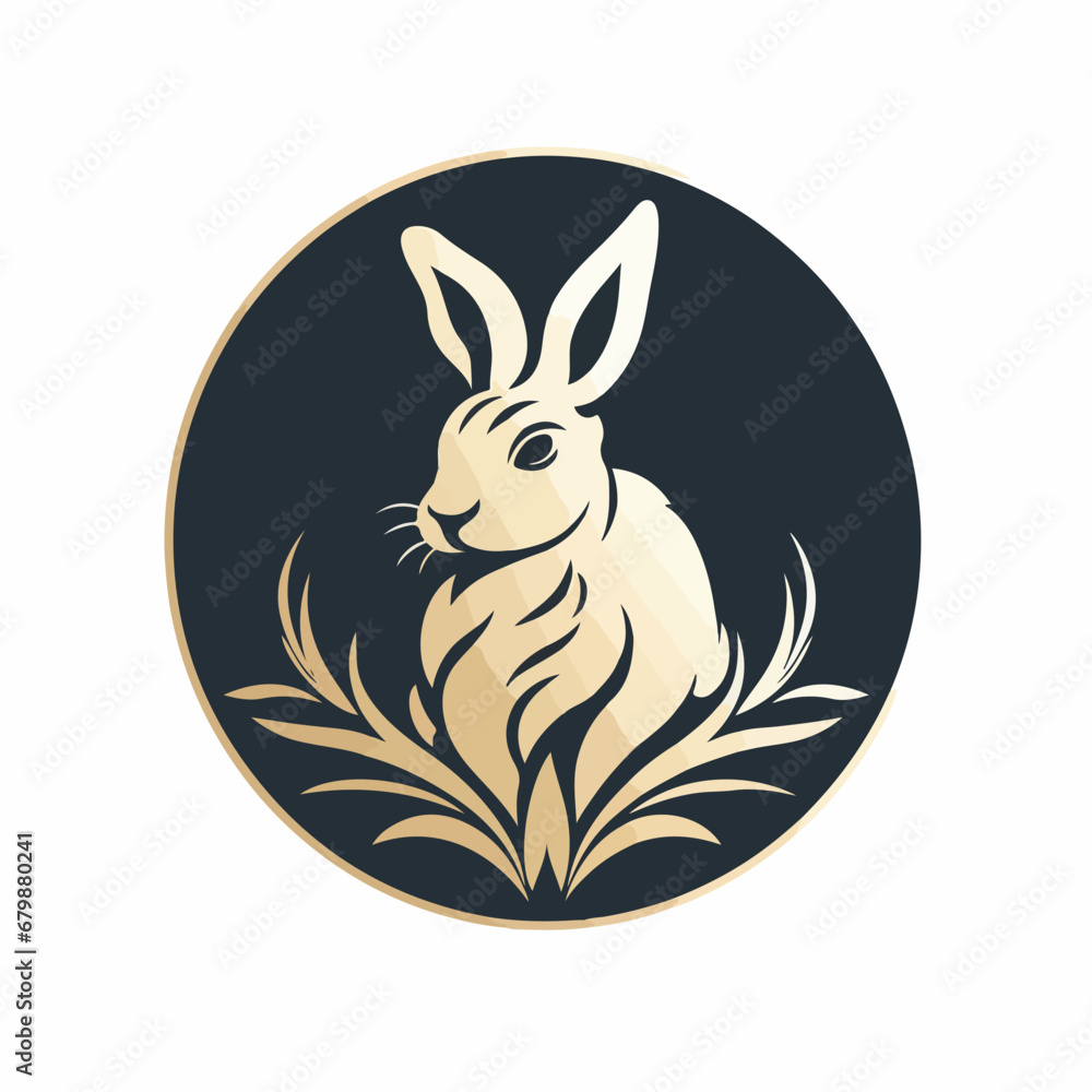 Rabbit in cartoon, doodle style. 2d vector illustration in logo, icon style. AI Generative Rabbit in cartoon, doodle style. 2d vector illustration in logo, icon style. AI Generative