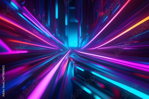 Colorful neon abstract background.