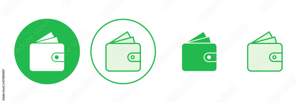 Wallet icon set. wallet vector icon Wallet icon set. wallet vector icon