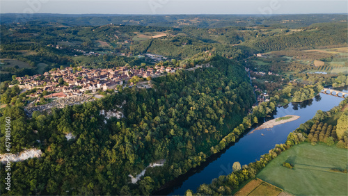 vua aérienne de Domme