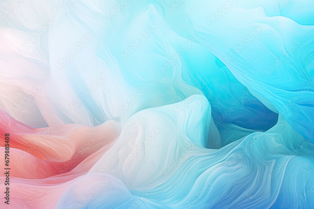 Fototapeta premium Aquamarine Bliss: a Light Multicolor Blur Abstraction