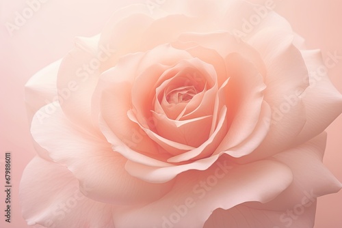 Blush Delight: A Captivating Pastel Rose Photograph for Soft, Feminine Design