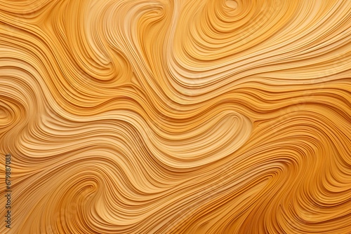 Caramel Color Fragment: Wavy Pattern Artwork on Paper
