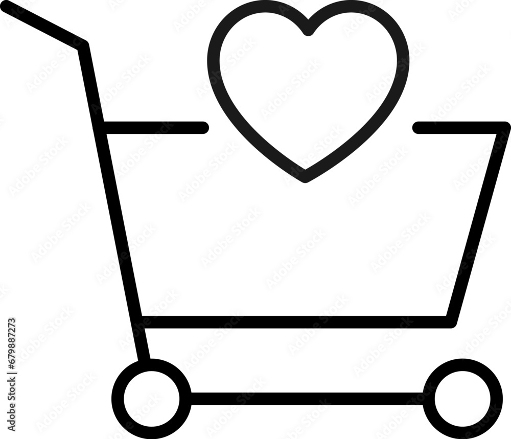 Shopping Cart by Heart Simple Outline Symbol for Web Sites. Suitable for books, stores, shops. Editable stroke in minimalistic outline style. Symbol for design Shopping Cart by Heart Simple Outline Symbol for Web Sites. Suitable for books, stores, shops. Editable stroke in minimalistic outline style. Symbol for design