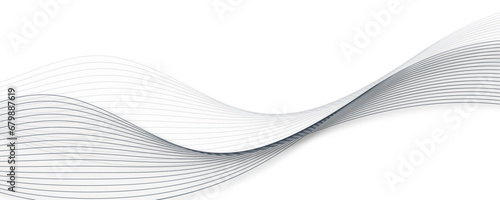 Abstract Grey, white wave line transparent background. Wave modern stream background. Abstract business wave curve lines background. Vector Illustration the gray pattern of lines abstract background.