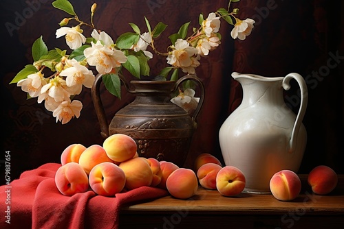 Fresh and Vibrant: Color Apricot Still Life Fruit Scene