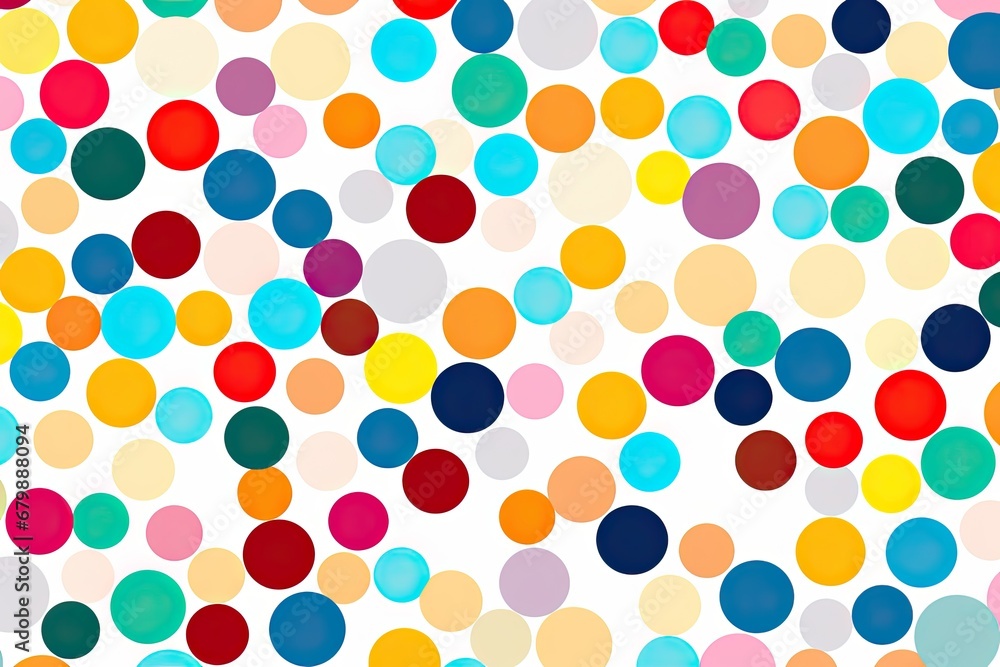 Color Circles: A Modern Dotted Background Seamlessly Flowing