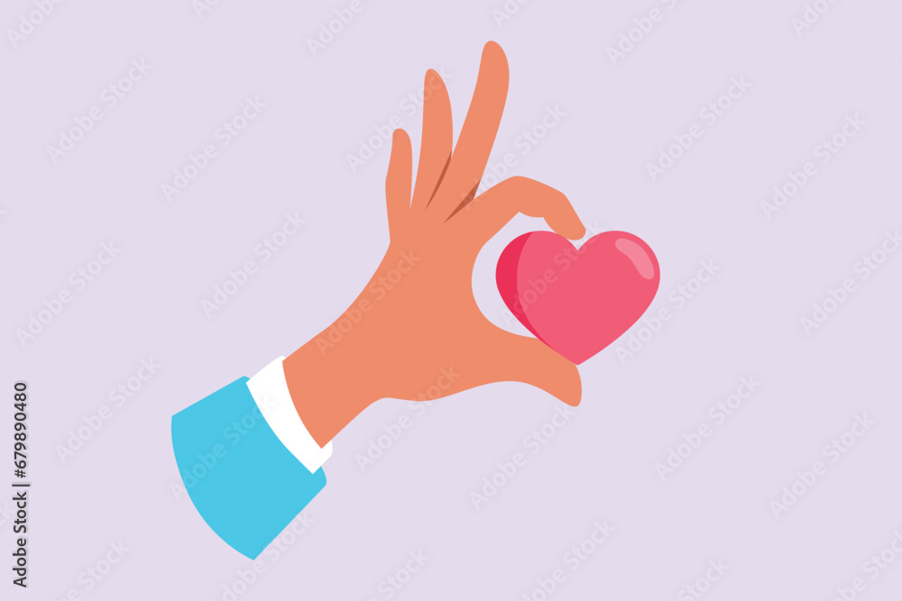 Happy People give love and optimistic. Love concept. Colored flat vector illustration isolated. Happy People give love and optimistic. Love concept. Colored flat vector illustration isolated.
