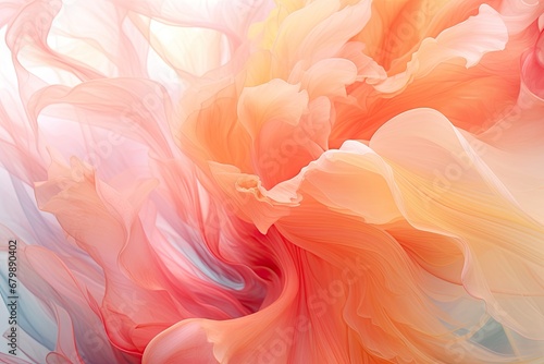 Coral Chroma: Luminous Multicolor Abstraction in a Blur