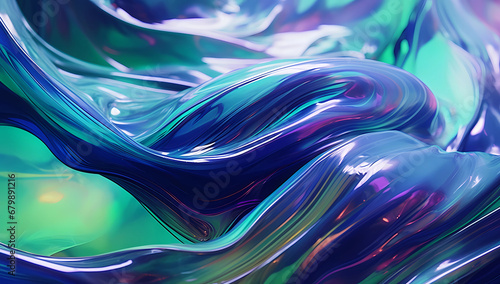 Abstract holographic fabric