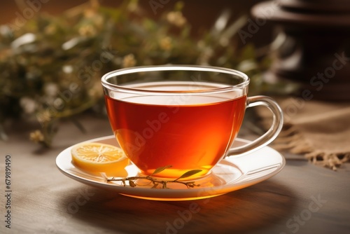 A delicious cup of hot tea.