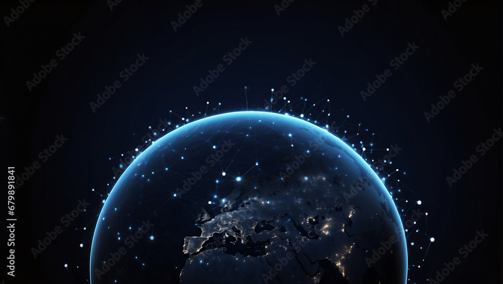 Global communication network, global social network, backdrop with copy space Global communication network, global social network, backdrop with copy space