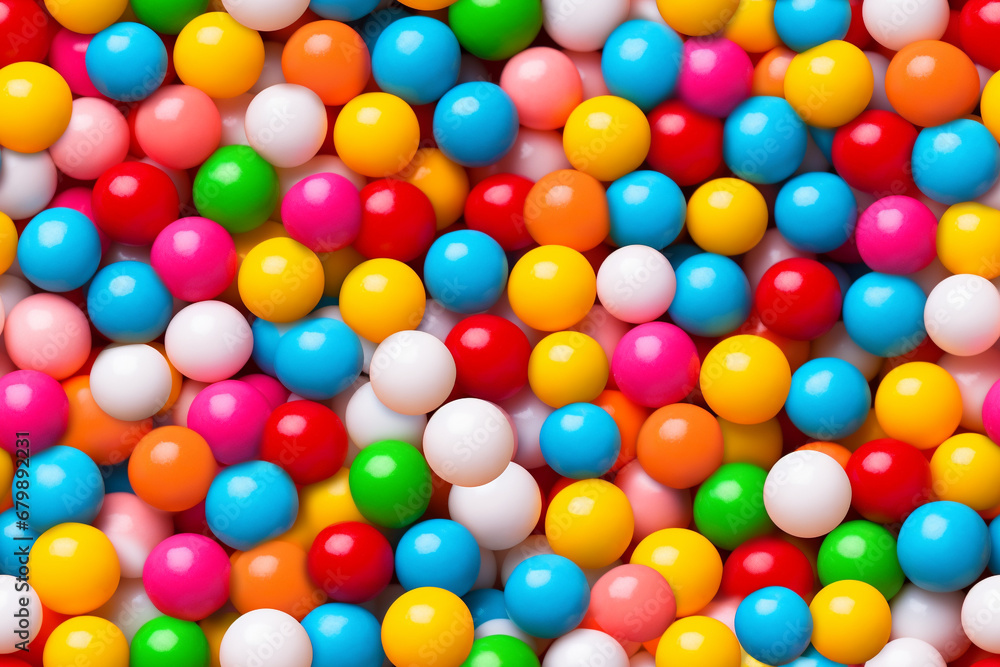 colorful bubblegum background. candy ball