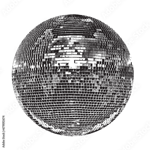 disco ball isolated on white