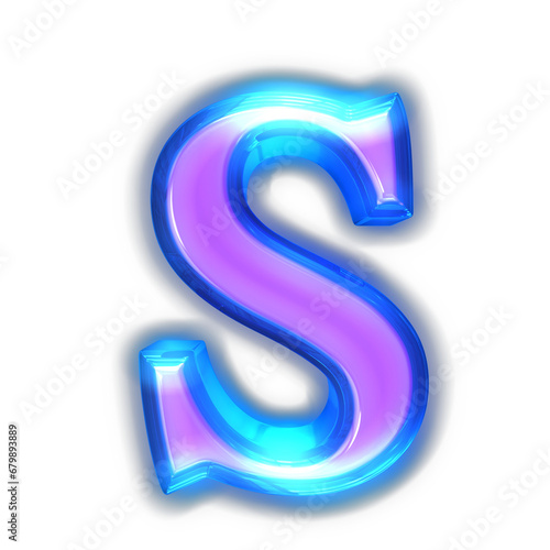 Wallpaper Mural Purple symbol glowing around the edges. letter s Torontodigital.ca