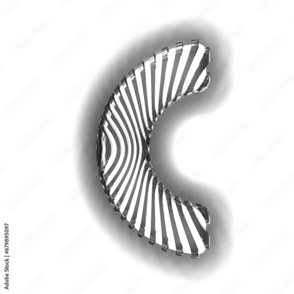 White symbol with ultra thin black luminous vertical straps White symbol with ultra thin black luminous vertical straps
