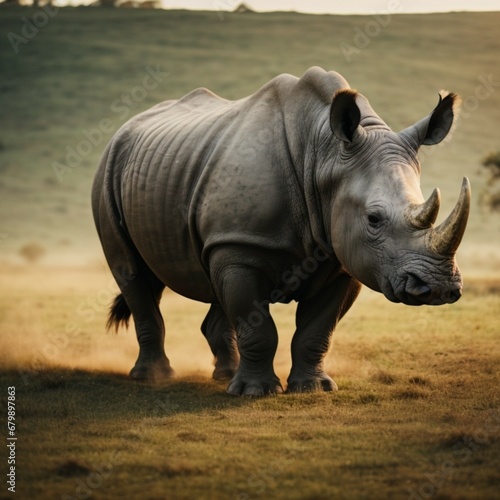 rhino in the wild