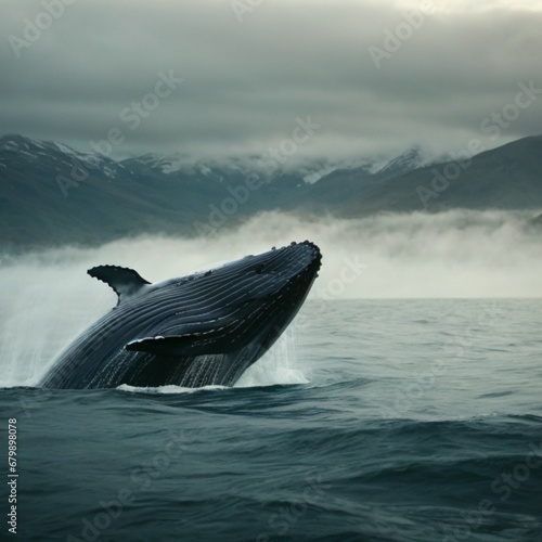 whale in the sea