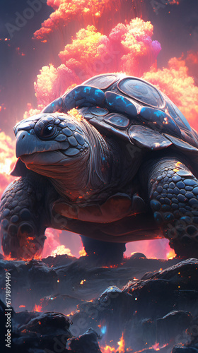 Concept illustrations of Xuanwu, the four great mythical beasts of ancient China, and exotic beasts from the Classic of Mountains and Seas