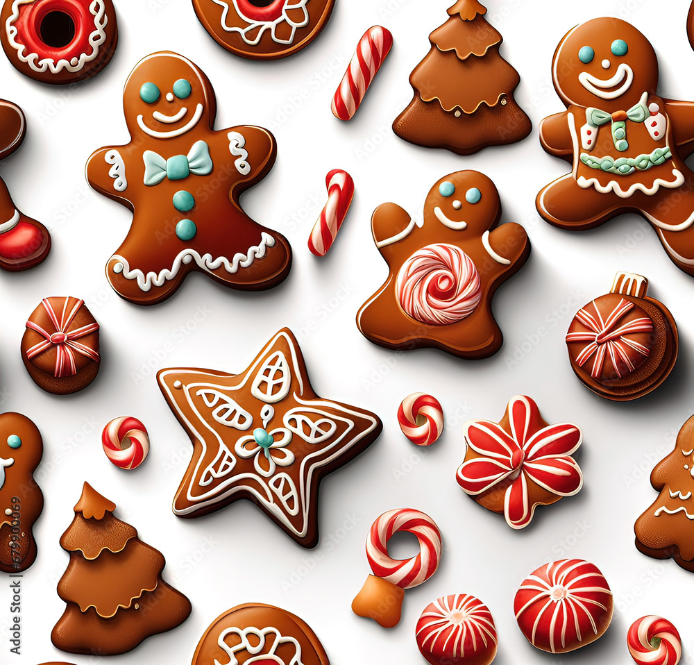 Warm and delicious homemade Christmas gingerbread, a festive treat for Christmas.