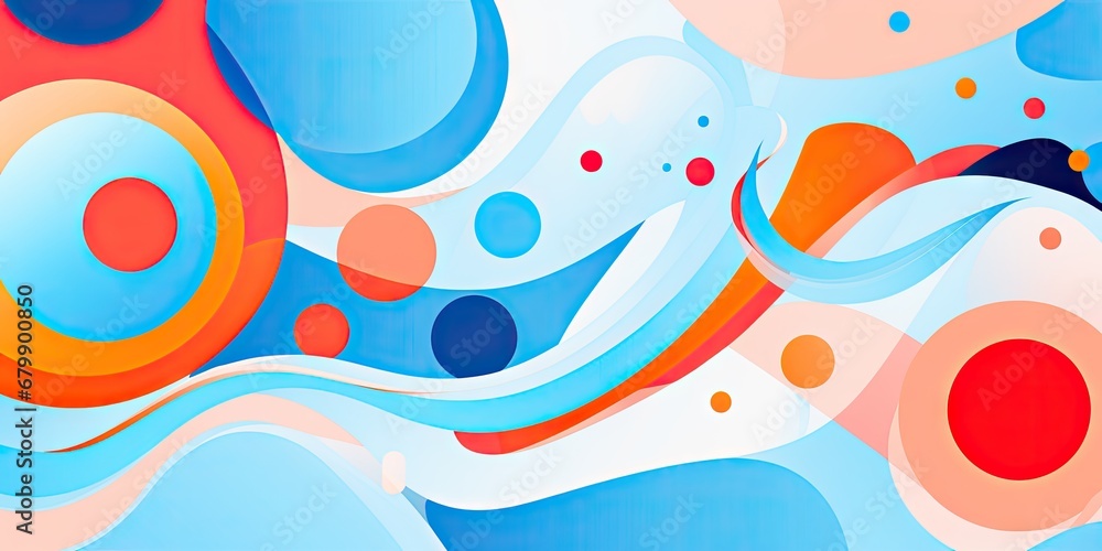 abstract pattern background with colorful shapes in abstract style Generative AI