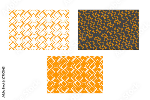 Luxury gold background pattern. Seamless geometric line square zigzag abstract design. Vector illustration. Christmas pattern seamless collection