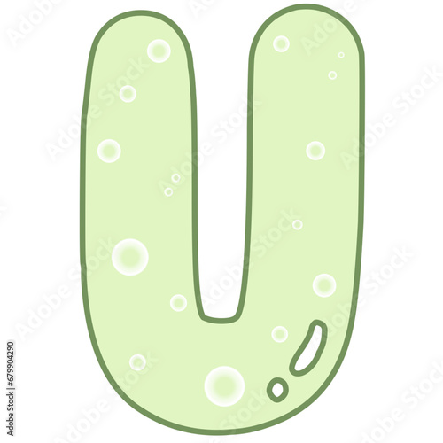 Cute Alphabet Letter U