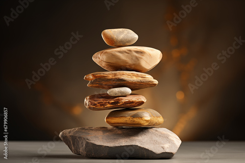 The balance of marble stones is rare