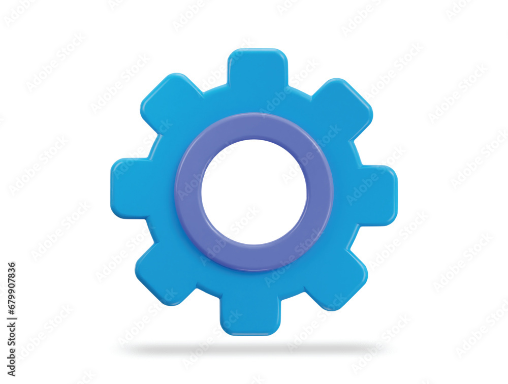 cogwheel gear setting symbol 3d vector icon cogwheel gear setting symbol 3d vector icon