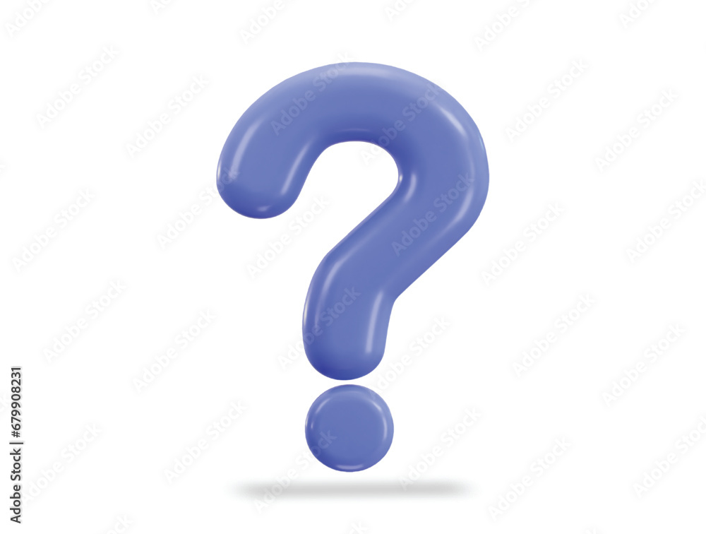 3d question mark icon vector illustration 3d question mark icon vector illustration