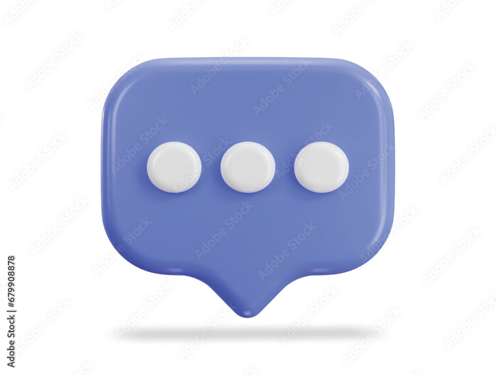 Fototapeta premium 3d speech bubble icon