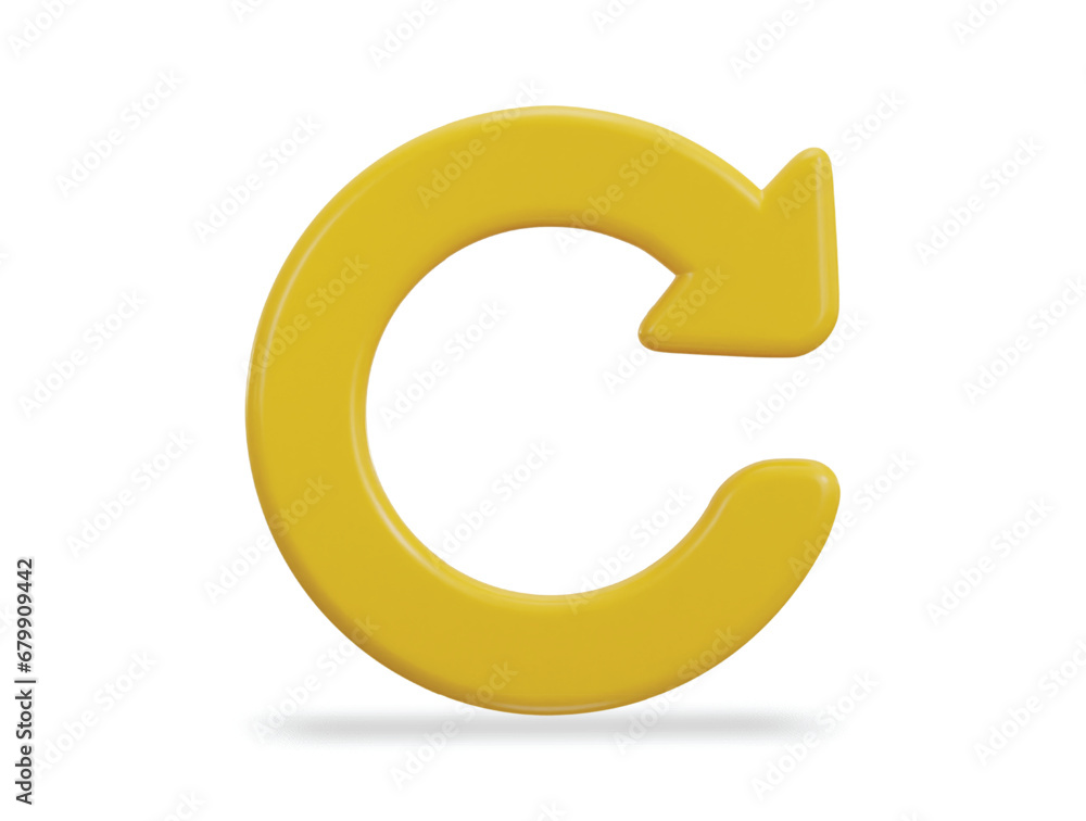 recycle refresh reload symbol 3d vector icon illustration recycle refresh reload symbol 3d vector icon illustration