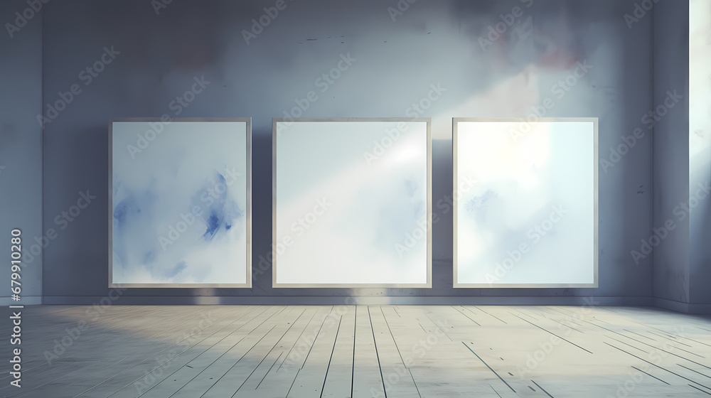 3D rendering white photo frame leaning against wall background, interior decoration design, white canvas on wall 3D rendering white photo frame leaning against wall background, interior decoration design, white canvas on wall