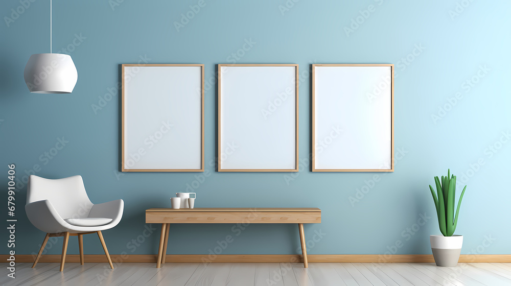 3D rendering white photo frame leaning against wall background, interior decoration design, white canvas on wall 3D rendering white photo frame leaning against wall background, interior decoration design, white canvas on wall