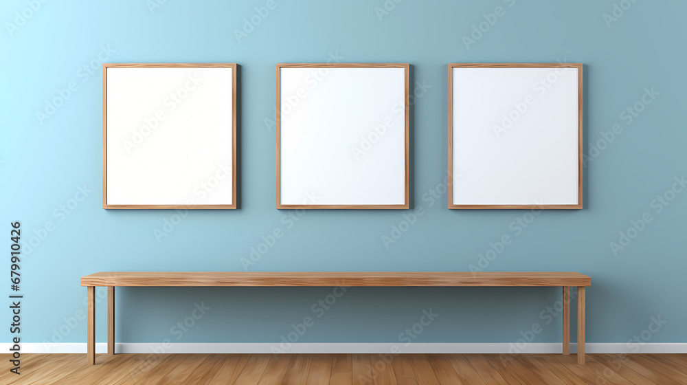 3D rendering white photo frame leaning against wall background, interior decoration design, white canvas on wall 3D rendering white photo frame leaning against wall background, interior decoration design, white canvas on wall
