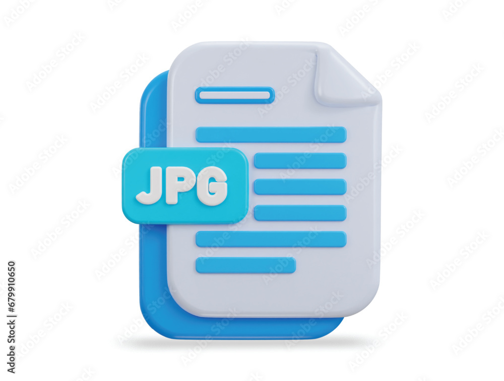 3d file jpg symbol icon vector illustration 3d file jpg symbol icon vector illustration