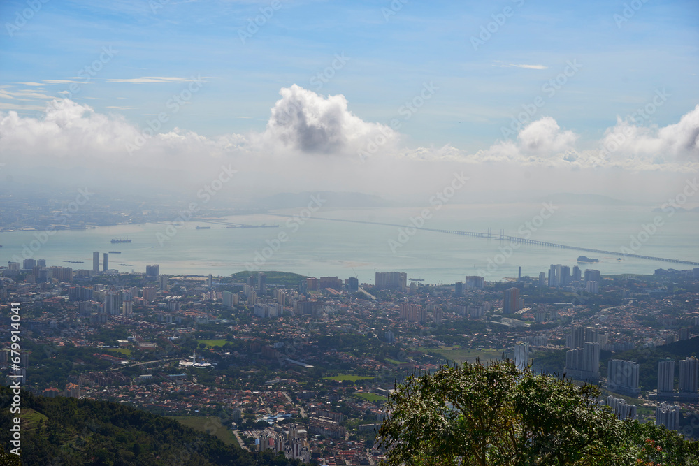 Aerial panorama cityscape of Georgetown, the capital city of Penang state Malaysia popular tourism destination Aerial panorama cityscape of Georgetown, the capital city of Penang state Malaysia popular tourism destination