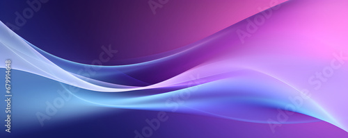 Minimalistic abstract background with blue violet 3D waves. Banner with purple soft wavy embossed texture. Horizontal poster with copy space for text. Design digital frequency for background.