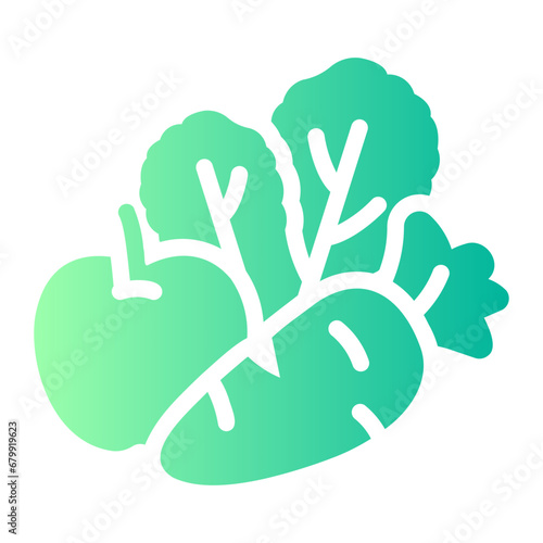 vegetables Gradient icon