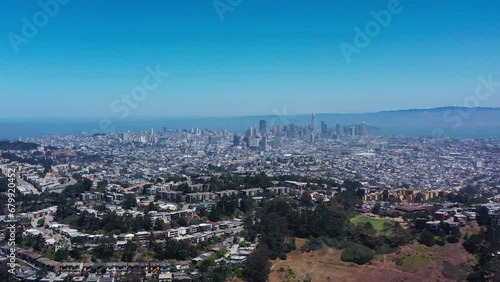 Wallpaper Mural Aerial footage over residential communities in San Francisco, California Torontodigital.ca