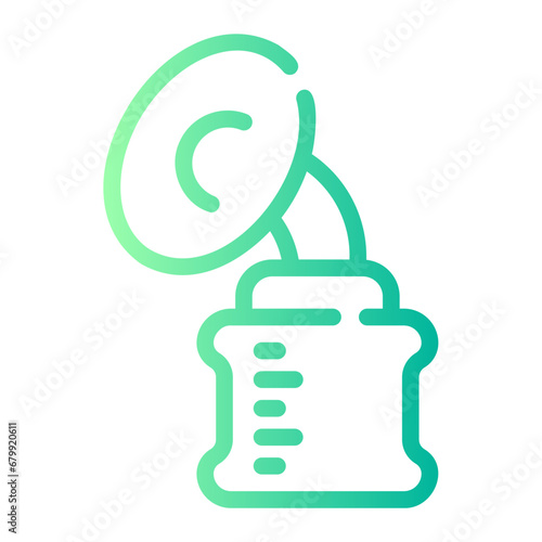 breast pump Line Gradient Icon
