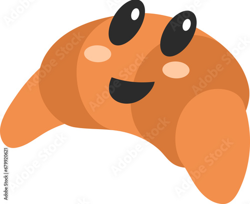 Cute Croissant Illustration