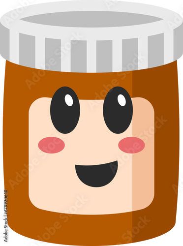 Cute Peanut Jam Illustration