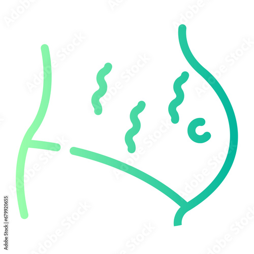 stretch marks Line Gradient Icon