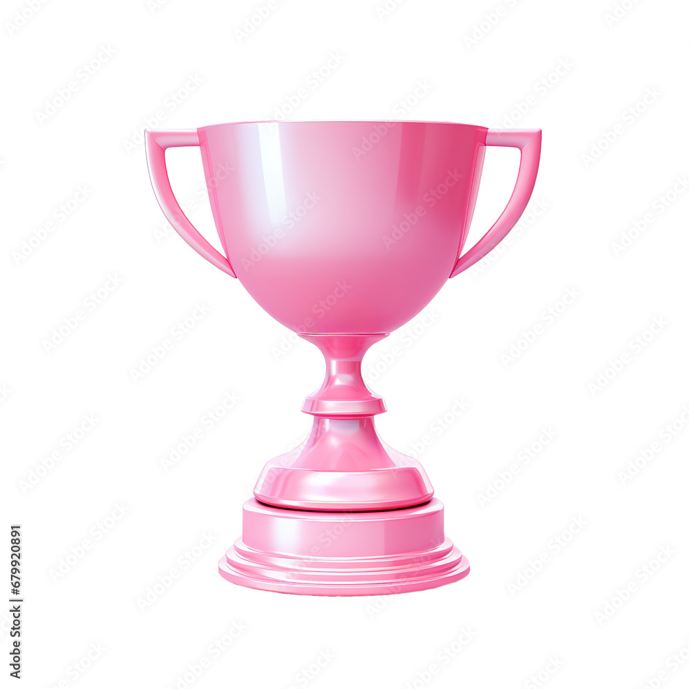 Pink metal trophy cup isolated on white transparent background, award, reward, cutout, canva, png Pink metal trophy cup isolated on white transparent background, award, reward, cutout, canva, png
