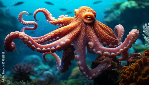 octopus on reef © Derrick