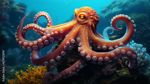 octopus in aquarium © Derrick