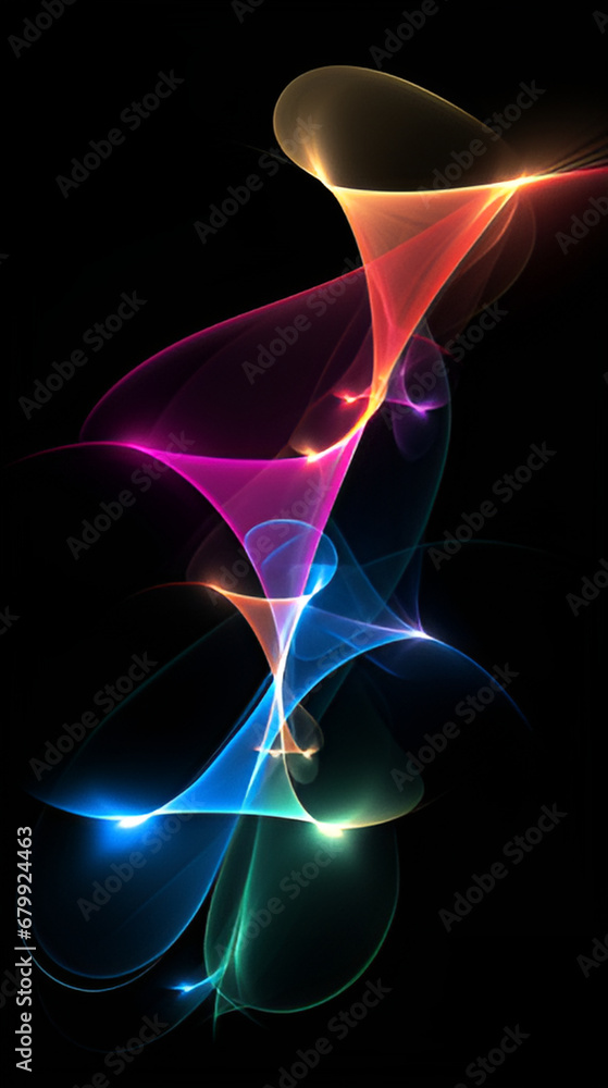 Naklejka premium abstract fractal design | generative AI