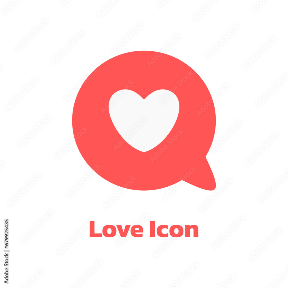 Love Icon Simple Clip Art Vector, Love Vector, Love Icon.