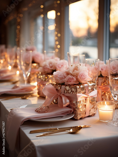 wedding table setting